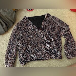 White House Black Market Floral Pattern Blouse